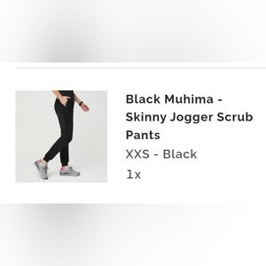 Figs Muhima Jogger in Black size XXS limited edition